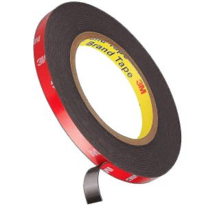 3m vhb extra fort double face ruban adhésif 3m x 10mm noir résistant aux hautes températures - Neuf