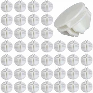 (Blanc) Système De Garde-Robe 40 Pièces Cube De Fil Cube De Rangement En Plastique Abs Connecteur D'unité De Rangement Cube De Fil Modulaire Cube En Maille Pour Étagères Armoires De Rangement - Neuf