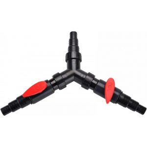 Connecteur de Tuyau 3 Voies, Distributeur Y d Entree de Tuyau 25/32/38 mm (1/1.25/1.5 pouces) pour Pompe d Etang Filtration de Reservoir a Poissons Echange d Eau Irrigation de Jardin - Neuf