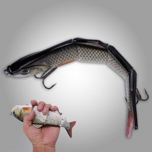 Leurre De Peche 3d Multi-Articule Pour Poissons-Nageurs, Bars, Brochets, Menes Realistes - Neuf