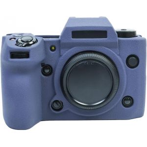 CHECARZHN--NO1-Fuji Xh2 Housse, Étui De Protection En Silicone Souple Pour Appareil Photo Fuji Xh2/X-H2 - Anti-Rayures Slim Fit Caoutchouc Souple Fuji Xh2/X-H2 Coque - Bleu - Neuf