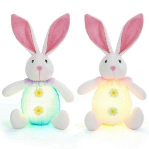 2pcs Lapin De P&acirc;ques D&eacute;corations Gnomes De P&acirc;ques,Led D&eacute;cor De P&acirc;ques Poup&eacute;e Tomte Su&eacute;doise Faite &Agrave; La Main,D&eacute;corations De Printemps Pour La Maison Szrh A-C - Neuf