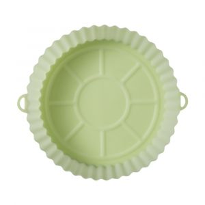 Plaque De Cuisson Ronde En Silicone Pour Friteuse &Agrave; Air Chaud, 18 Cm - Certifi&eacute;e Fda, R&eacute;utilisable, R&eacute;sistante &Agrave; La Chaleur, Facile &Agrave; Nettoyer - Neuf
