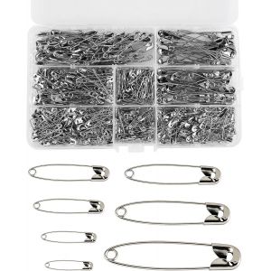 Mevronisshop-490 Pi&egrave;ces D&iquest;Epingles A Nourrice, Epingle Couture &iquest; Set Complet Avec 7 Tailles Diff&eacute;rentes Pour Couture, Bricolage, V&ecirc;tements, Projets Diy Et Usage B&eacute;b&eacute;, R&eacute;sistant &Agrave; La Rouille Et Tr&egrave;s P - Neuf