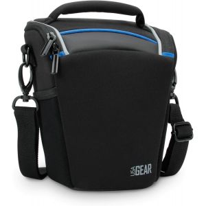 CHECARZHN--NO1-Sac Appareil Photo Hybride Avec Rangement Accessoires Reflex Et Couverture Etanche - Compatible Avec Canon, Pentax, , Nikon Et Plus De Photo Reflex Avec Objectif 18-135Mm/18-55Mm- Noir - Neuf