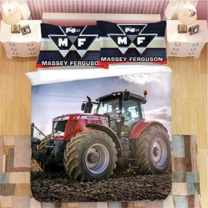 Parure De Lit Tracteur Avec Housse De Couette Et Housse De Couette Pour Garcon , Motif Tracteur, Motif Camion, Motif Chariot À Outils Agricoles - Neuf