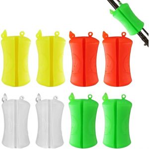 Lbgwp60-8pièces Canne À Pêche Balle Fixe, Supports De Canne À Pêche Accessoire En Silicone Portable Canne À Pêche Support Universel Multifonctionnel Balle De Fixation De Canne À Pêche - Neuf