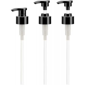 TIANYI-Pompe de Rechange pour Distributeur de Savon Liquide, 3 Pi&egrave;ces T&ecirc;te de Pompe en Plastique Noir pour Flacon Pompe, Accessoires Rempla&ccedil;ables pour Cuisines et Salle de Bain - Neuf