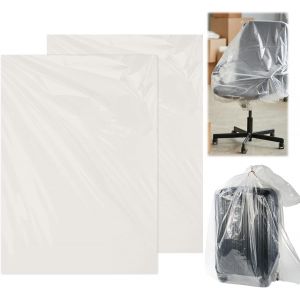 KALANKA-Lot de 2 grands sacs en plastique 100 x 150 cm &eacute;tanches pour valise, couettes, jouets en peluche, chaises de bureau - Neuf
