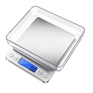 Balance De Cuisine Numérique 500 G/0,01 G, Mini Balance De Cuisine Électrique, Étanche, Rechargeable Par Usb, Écran Lcd, Acier Inoxydable, Pour Ingrédients, Café, Noir - Neuf