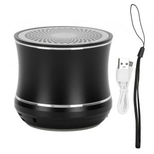 Mini enceinte Bluetooth etanche IP67, connexion automatique, portable, sans fil, avec radiateur de basses, pour salle de douche, velo, voiture, noir - Neuf