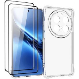 Cauc-Étui Compatible Avec Vivo X200 Pro, [Protection Airbag] Ultra-Fin Étui En Tpu Souple, Avec [2-Pack] Protecteur D'écran - Neuf