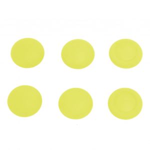 Couvercle De Bouton De Joystick 3d 6 En 1 Pour Empêcher Le Glissement Des Poignées De Pouce De Remplacement Pour Manette Ps5 Elite Jaune - Neuf