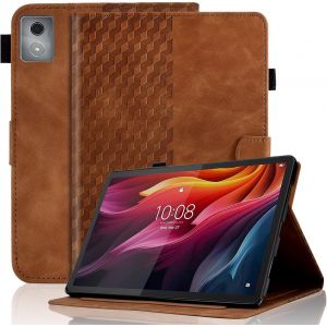 Étui De Protection Pour Lenovo Tab M11 Plus/K11 Plus 11,5"" 2024 - En Cuir Synthétique De Qualité Supérieure - Avec Fentes Pour Cartes - Avec Fonction Support Multi-Vue - Marron - Neuf