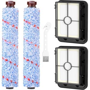 Accessoires Pour Aspirateur Sec Et Humide Bissell Crosswave 3 En 1 C3 Pro 3555N, 2 Brosses Multi-Surfaces 1868 + 2 Filtres 1866 Pour Aspirateur Bissell Crosswave 17132 2225N 2582N [SSE7111126] - Neuf