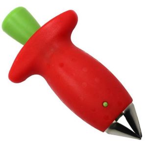 Extracteur de tiges de fraises (Red Stem Extractor), extracteur de tiges pour fruits et légumes tendres, retrait facile des tiges, acier inoxydable 430 - Neuf