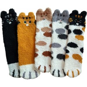 Jgd-Lot De 5 Paires De Chaussettes De No&euml;l Douillettes Et Chaudes Pour Femme - Neuf