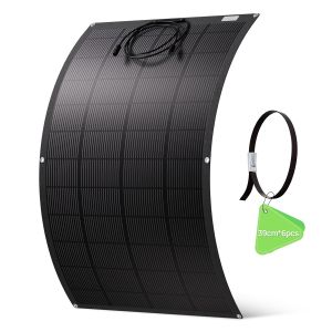 VornixorSarlshopPanneau Solaire Souple 200W,Mat&eacute;riau ETFE Cellule Mono 18BB 25% de Conversion &eacute;lev&eacute;e pour Balcon, Camping-car, Bateau, Toit, Camping, Maison, Yacht, Surfaces irr&eacute;guli&egrave;res - Neuf