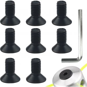 MEVRONISSHOP-T&ecirc;te de coupe en aluminium - T&ecirc;te de coupe en nylon - Vis de tondeuse &agrave; gazon - T&ecirc;te de d&eacute;broussailleuse avec 1 cl&eacute; - Neuf