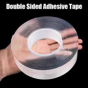 Ruban Adhésif Double Face Fort Nano Transparent Ruban Adhésif Double Face Autocollants Muraux Réutilisables Imperméables Super Fort - Neuf