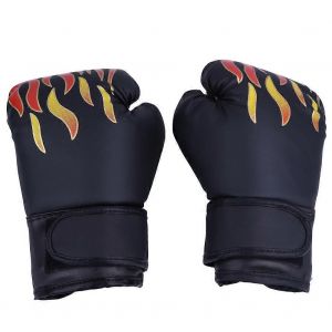 Enfant Boxe Combat Muay Thai Sparring Poinçonnage Kickboxing Grappling Sac De Sable Gants Noir - Neuf