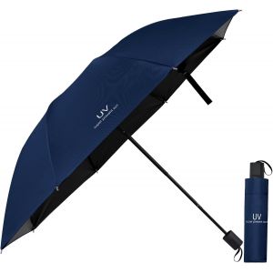 Parapluie Pliable, Parapluie Anti Uv Anti Retournement R&eacute;sistant Au Vent Pliable En Caoutchouc Parasols Ensoleill&eacute; Compact Pour Diverses Activit&eacute;s De Plein Air - Neuf