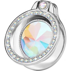 Bague de support pour t&eacute;l&eacute;phone portable &agrave; paillettes avec strass artificiels pour t&eacute;l&eacute;phone, tablette (argent) - Neuf