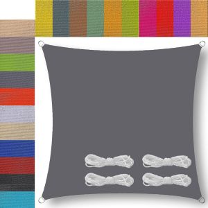 Ulteronixshop-Voile D'ombrage 1.5x3m Imperm&eacute;able Protection Uv 95% Respirante Toile Imperm&eacute;able Pour Balcon Patio Terrasse Jardin Ext&eacute;rieur Anthracite Rectangulaire - Neuf