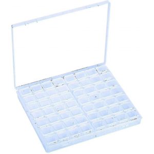 Bo&icirc;te De Rangement De Bijoux En Plastique Avec 56 Compartiments, Compartiments Amovibles Et Ind&eacute;pendants, Petite Bo&icirc;te De Rangement De Bijoux - Neuf