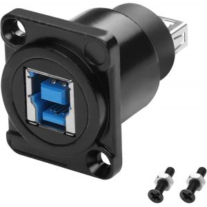 KALANKA-Adaptateur USB 3.0 type B vers USB type A mâle, type D USB3.0 AF/BF adaptateur type A femelle vers USB B - 5 Gbps pour PC, scanner, fax - Neuf