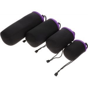 Violte 4 Pièces Objectif De L'appareil Photo Sac D'appareil-Photo De Slr Lentilles Organiseur Pochette De Voyage Sac De Rangement Organisateur De Voyages Sacs De Vêtements, - Neuf