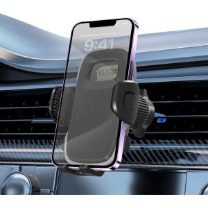 LORANKA-Porte Telephone Voiture&iquest;360&deg; Rotation Support Telephone Voiture, [Clip Am&eacute;lior&eacute;] Socles de T&eacute;l&eacute;phone Portable pour Automobile avec iPhone, Samsung, Google, Sony etc. (Black) - Neuf