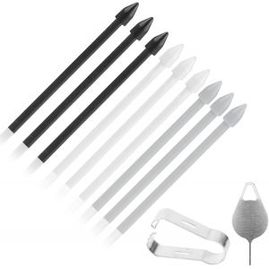 9pcs Pointes De Stylet Pour Samsung Galaxy S23 Ultra Avec Clip Et Broche, Pointes De Recharge Stylet Recharges De Stylet En Fibre De Carbone Pointe De Stylet En Fibre Pour Stylet - Neuf
