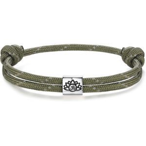 Eryi-Bracelet Nautique Homme Femme | Etoile De David Arbre De Vie Viking Celtique Argent 925 Paracorde Bracelet Réglable Pour Garçon | Surf Bijoux Yoga Amulette Cadeau - Neuf