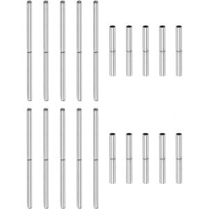 Kal-10pcs Montre Sangle Tubes Broches 1,3mm Tube Diamètre 20mm Broche Longueur Inox Acier Connexion Arbre Pour Montre Bande Réparation Remplacement - Neuf