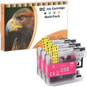 3X Magenta Cartouche d'encre Compatible pour Brother LC-223 XL pour Brother DCP-J4120DW DCP-J562DW MFC-J4120DW MFC-J4420DW MFC-J4425DW MFC-J4620DW MFC-J4625DW MFC-J480DW MFC-J5320DW MFC-J5620DW - Neuf