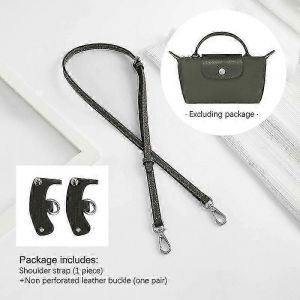 Bandouliere en cuir pour mini sac Longchamp Universite, bandouliere grise, accessoire de modification sans perforation - Neuf