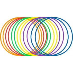 Mdy-12 Anneaux De Lancer En Plastique, Cerceaux De Lancer Pour Enfants, Jeu De Lancer D'anneaux De Carnaval Pour Les Jeux Sportifs D'intérieur Et D'extérieur, Jeux Pour Les Fêtes - Neuf