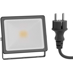 Tianyi-Projecteur De Jardin Led Flin Pour L'extérieur, Ip66, Prise, Noir, 11,5 W, 837lm, Blanc Chaud - Neuf