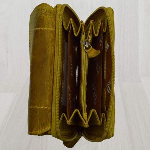 Portefeuille Exclusif En Cuir Pour Femme - Design Allemand - Portefeuille En Daim (Marron Clair),Marron Clair,M,Portefeuille Pour Femme - Neuf