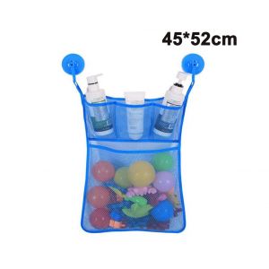 Organisateur De Jouets De Bain R&eacute;sistant Aux Moisissures - Panier En Filet Avec S&eacute;parateurs De Shampoing, Crochets Solides, Lavable En Machine, 3 Couleurs - Neuf
