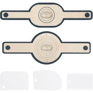 AYUHR-Lot de 2 tapis de cuisson à macaron avec long manche et grattoir en silicone antiadhésif - Réutilisable - Facile à nettoyer - Convient pour les gâteaux macarons, le pain et les biscuits (01) - Neuf