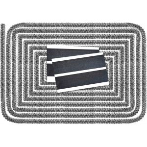 Joint Insert Cheminée,joint pour poele a bois avec bande de fin (¿ 6mm x 2.5m) - Neuf