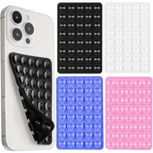 4 Pi&egrave;ces Supports de t&eacute;l&eacute;phone &agrave; Ventouse en Silicone, support Antid&eacute;rapant Mains libres pour t&eacute;l&eacute;phone portable,Tasses Forte Adh&eacute;rence Titulaire,T&eacute;l&eacute;phone Support pour Selfies(4 Couleurs) - Neuf