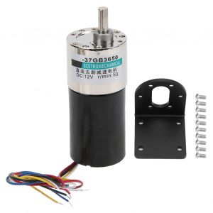 XYONG Moteur CC sans balais avec support 12 V CW/CCW basse vitesse pour micro-machines XD-37GB 3650 50 tr/min - Neuf