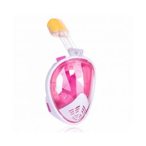 Masque De Plongée Intégral Pour Enfants - Lunettes De Natation À 180° Pour 3 Ans Et Plus, Antibuée, Antifuite, Sangles Réglables, Rose - Neuf