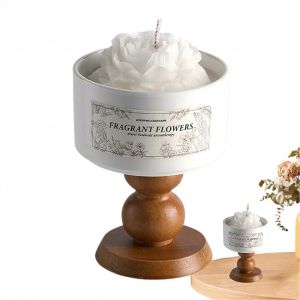 &Agrave; La Maison, Les Bougies Parfum&eacute;es Tasse &Agrave; Th&eacute; En Forme De Cam&eacute;lia, Les Bougies Parfum&eacute;es De La C&eacute;ramique De La Maison De Parfum De Freesia Parfum Valentin, Anniversaire - Neuf