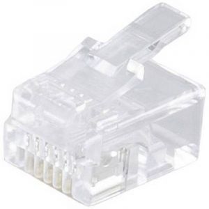 R&eacute;seau Basic-s Fiche Modulaire Rj12 6 P&ocirc;les, 6 Contacts Occup&eacute;s, Contacts Dor&eacute;s Ve 10 Bs72050-10 M&acirc;le, Droit Nombre De P S482202 - Shiverpeaks - Neuf