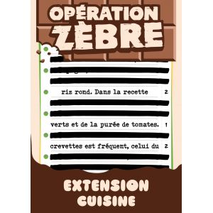 Blackrock Games Operation Zebre : Extension Cuisine 30 Min Jeu De Cartes - Neuf