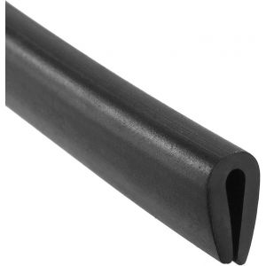 Joint en U en PVC noir pour bordure de 1,5 à 2,5 mm de longueur 6 m,canal en caoutchouc en forme de U - Neuf